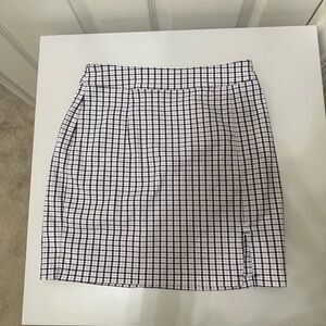 Plaid mini skirt